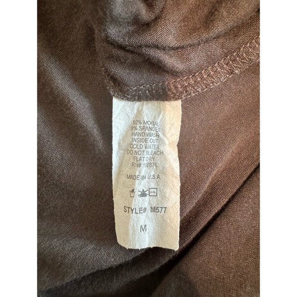 Comfy USA Turtleneck T-Shirt‎ Dress Grey/Brown Size Medium - Picture 4 of 6
